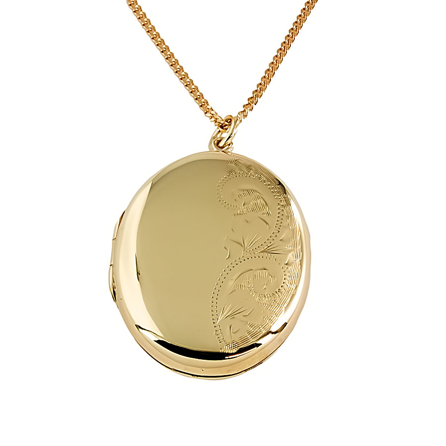 9ct gold 6g 22 inch Locket with chain